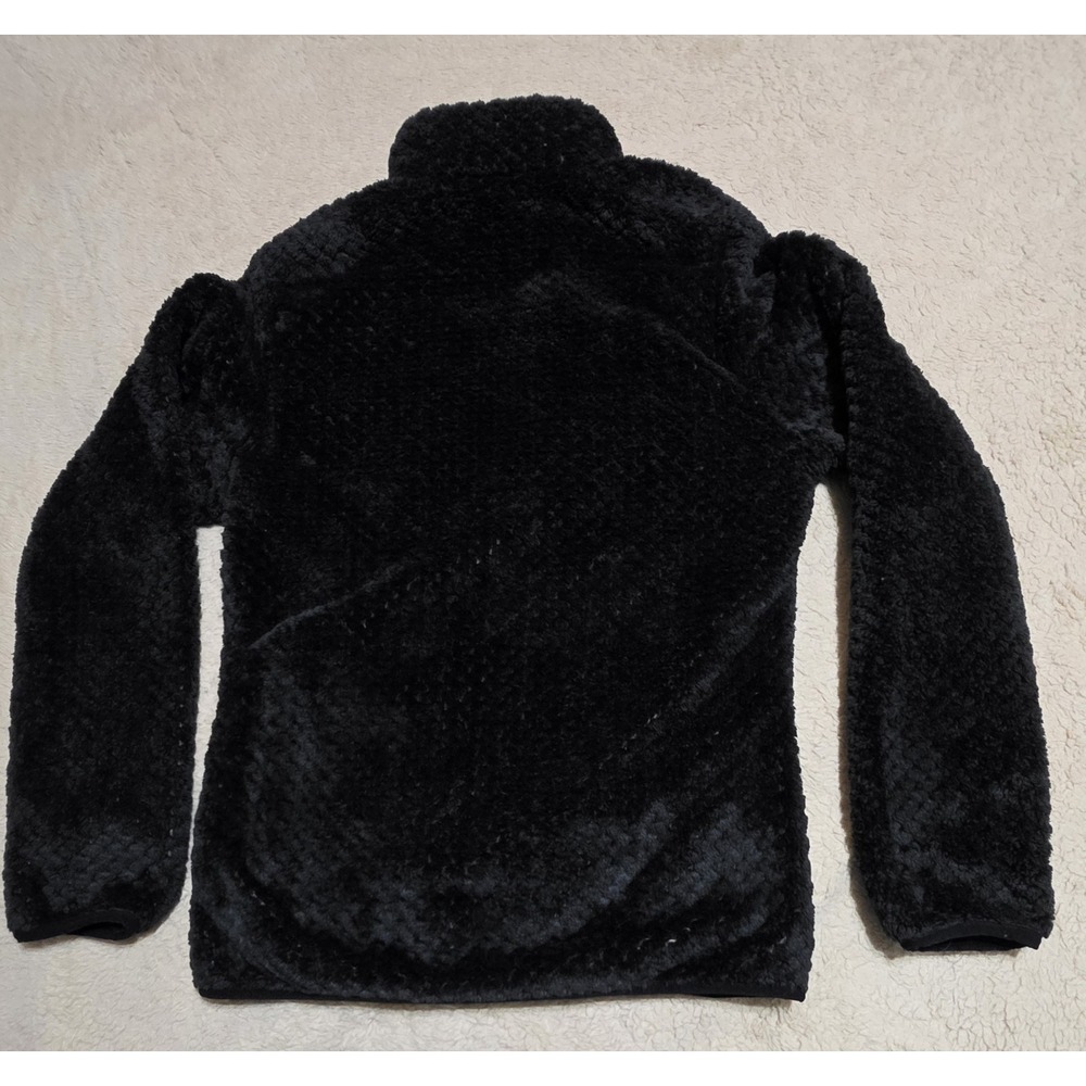 New Balance Fleece Jacket Womens Small S Black Sherpa Fuzzy Full Zip Running Top - Picture 10 of 10